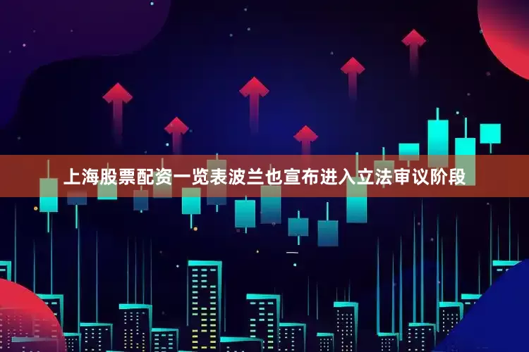 上海股票配资一览表波兰也宣布进入立法审议阶段