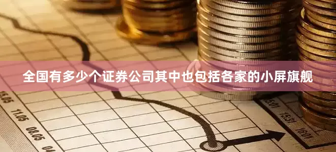 全国有多少个证券公司其中也包括各家的小屏旗舰